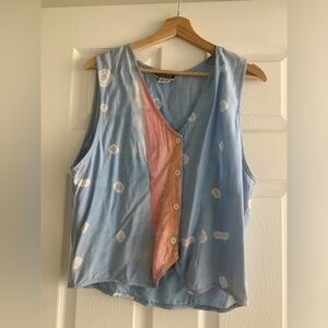 Vintage Bawas tie dye vest